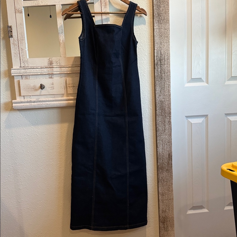 Habitual Women's Dark Blue Denim Dress - Picture 8 of 8